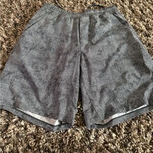 Lululemon Athletica Black and White Patterned Shorts